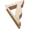 Ekena Millwork 8-in W x 30-in D x 42-in H Funston Trad Rough Cedar Woodgrain TimberThane Outlooker, Primed Tan OUTUR080X30X42FST04RCPR - alternate 6